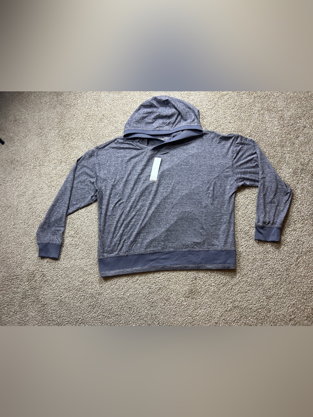 Mondetta Heather Gray Lightweight Performance Hoodie Sz XXL NWT Pullover Active